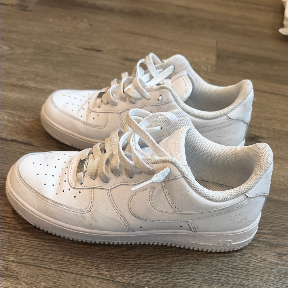 Nike Air Force 1 White Sneakers men size 9